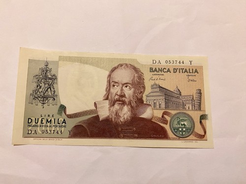 Banca italia banconota 2000 - d'italia,