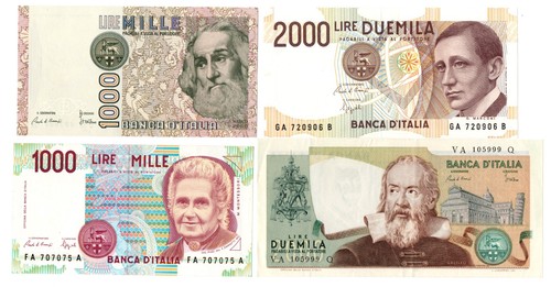 Italia repubblica banconote - italia,