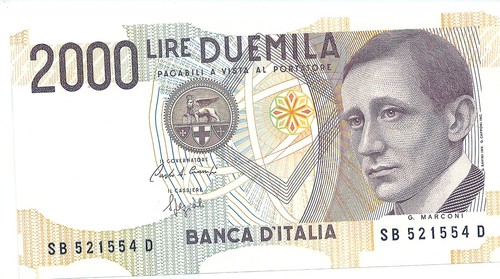 2000 lire marconi - marconi,