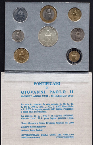 Vaticano 2000 monete - vaticano,