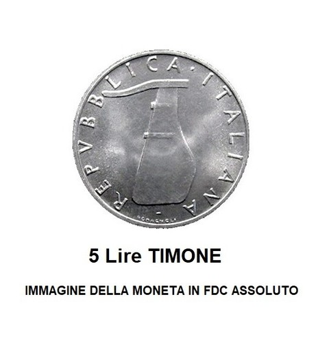 Repubblica italiana lire - lire, 5