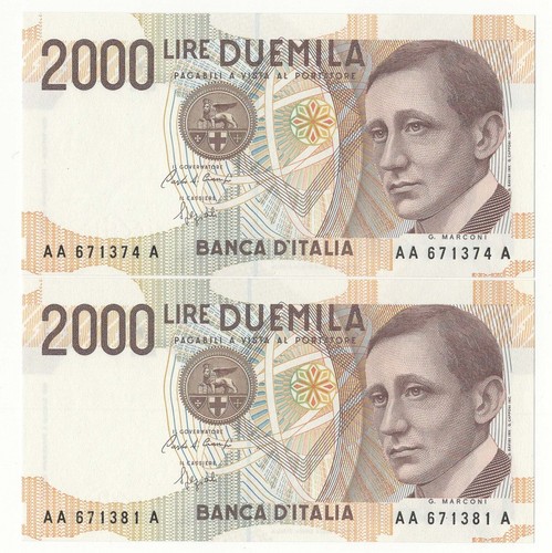 2000 lire marconi - 2000, prima
