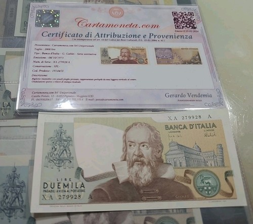 2000 lire galileo serie - galileo,