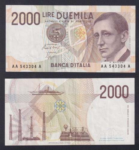 Banconota italia 2000 - banconota,