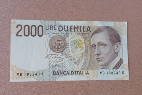 Banconota 2000 lire - banconota, marconi