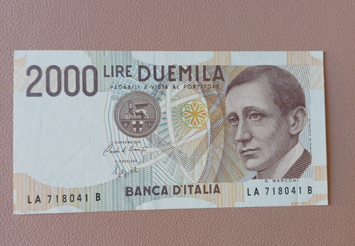 Banconota 2000 lire marconi - banconota,