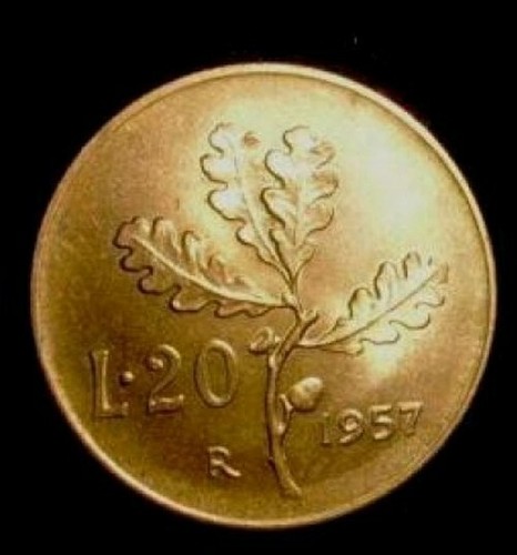 Repubblica italiana lire - repubblica, 20