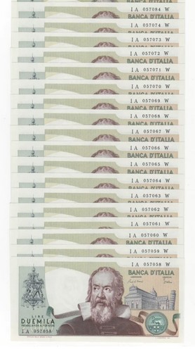 2000 lire galileo - galileo,