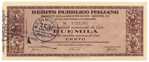 2000 lire debito pubblico - 2000,