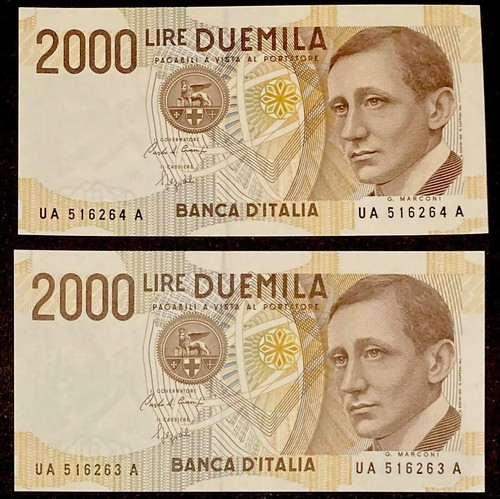 Italia lotto 2000 lire - x, g