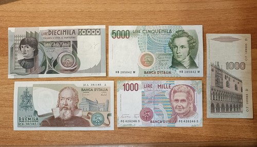 10000 5000 2000 1000 lire - 10000,