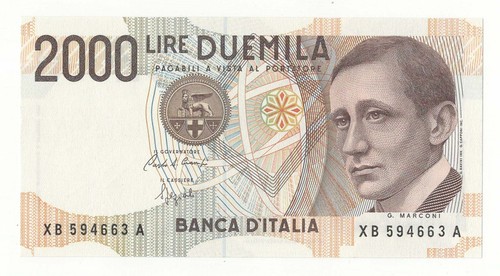 2000lire marconi serie - marconi,