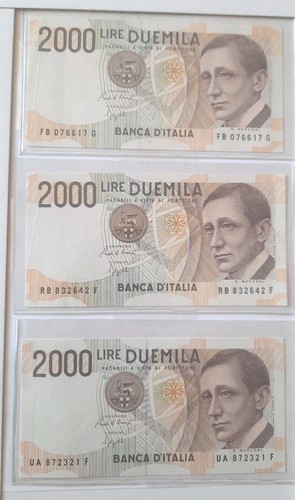 Banconote italia 2000 lire - italia,