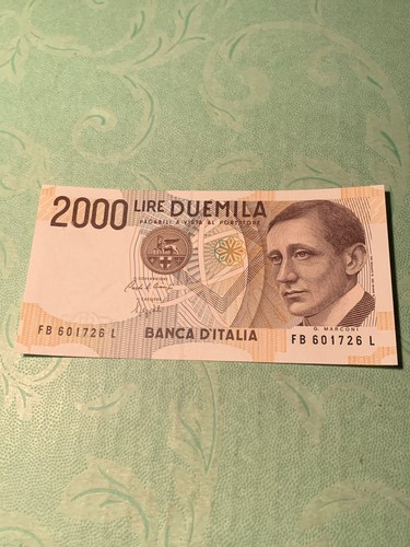 2000 lire marconi fds - lire, serie