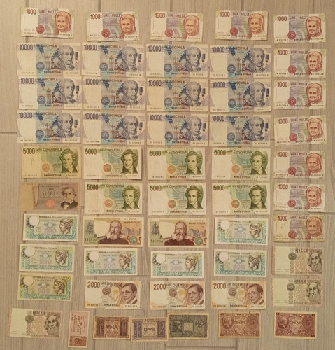 Lotto pezzi lire - 52,