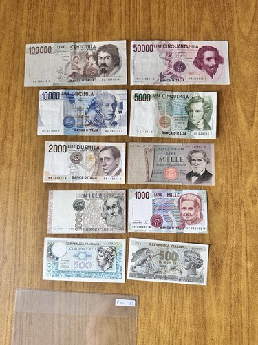 Lotto banconote lire 100000 - lotto, 10