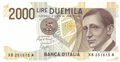 2000 lire d italia - lire, b.
