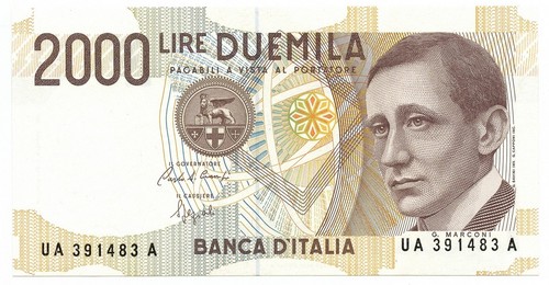 2000 lire banca italia - banca, d'italia