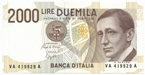 2000 lire banca - 2000, d'italia