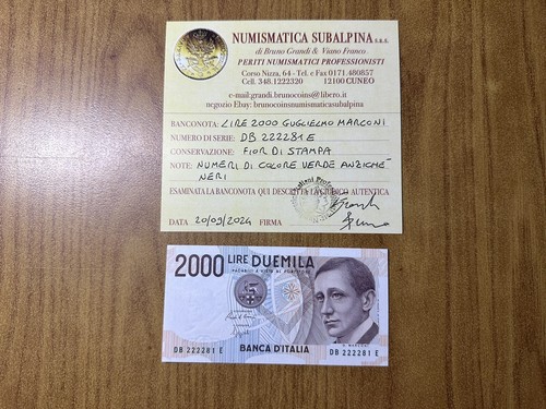 Banconota lire 2000 marconi - banconota,