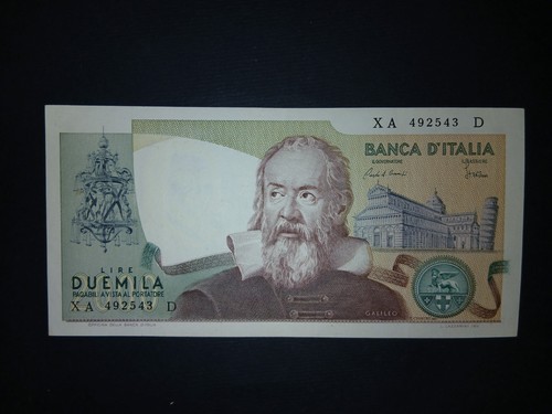 2000 lire galileo serie - lire,