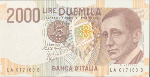 Banconota italia 2000 - italia,