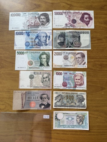 Lotto banconote lire 100000 - lire,
