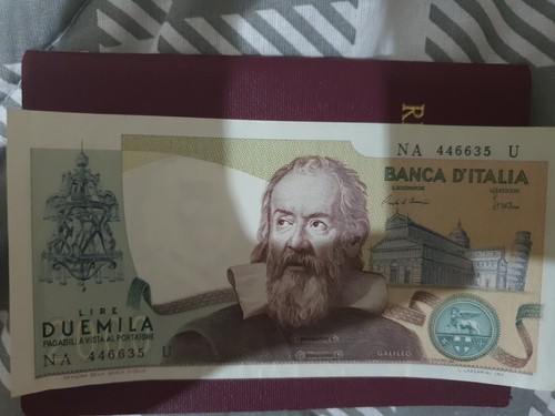 2000 lire italia galileo - b., d'italia