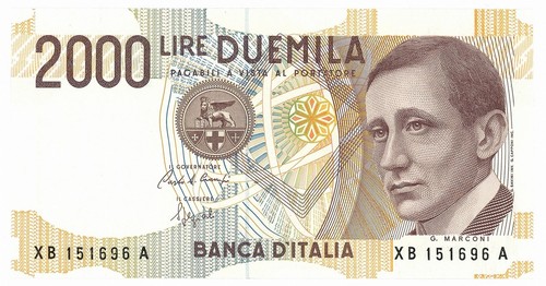 2000 lire d italia - b., d'italia