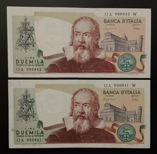 2000 lire galileo 1983 - 2000,