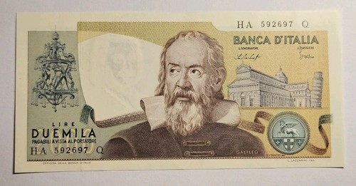 2000 lire galileo 1976 - lire,